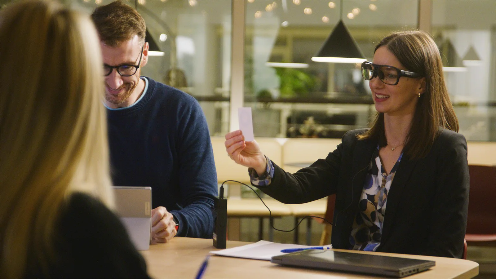Calibrating Tobii Pro Glasses 3 wearable glasses with a card
