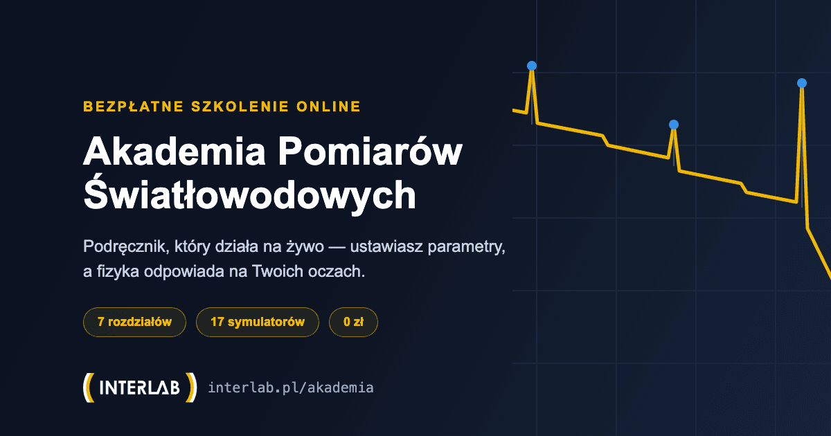 Akademia Pomiarów Światłowodowych — bezpłatne szkolenie online INTERLAB