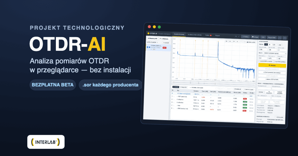OTDR-AI — analiza pomiarów OTDR w przeglądarce (bezpłatna beta)